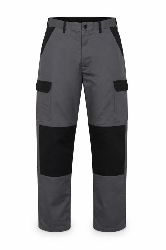 Proluxe Men’s Grey 36T Cargo Work Trousers Straight Leg Pockets