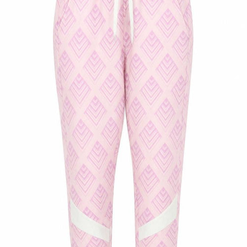 Pepsi x boohoo Women's Pink UK 8 Geometric Cuffed Jogger Trousers