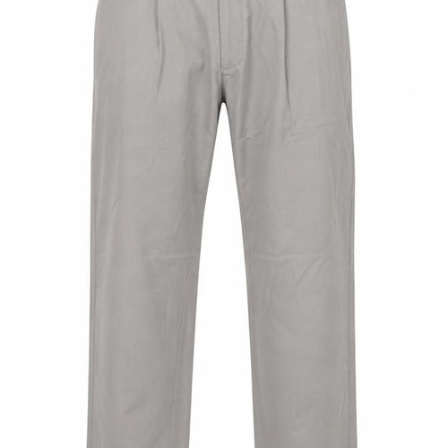 Maine New England Men's Grey 34R Chino Trousers Straight Leg Cotton