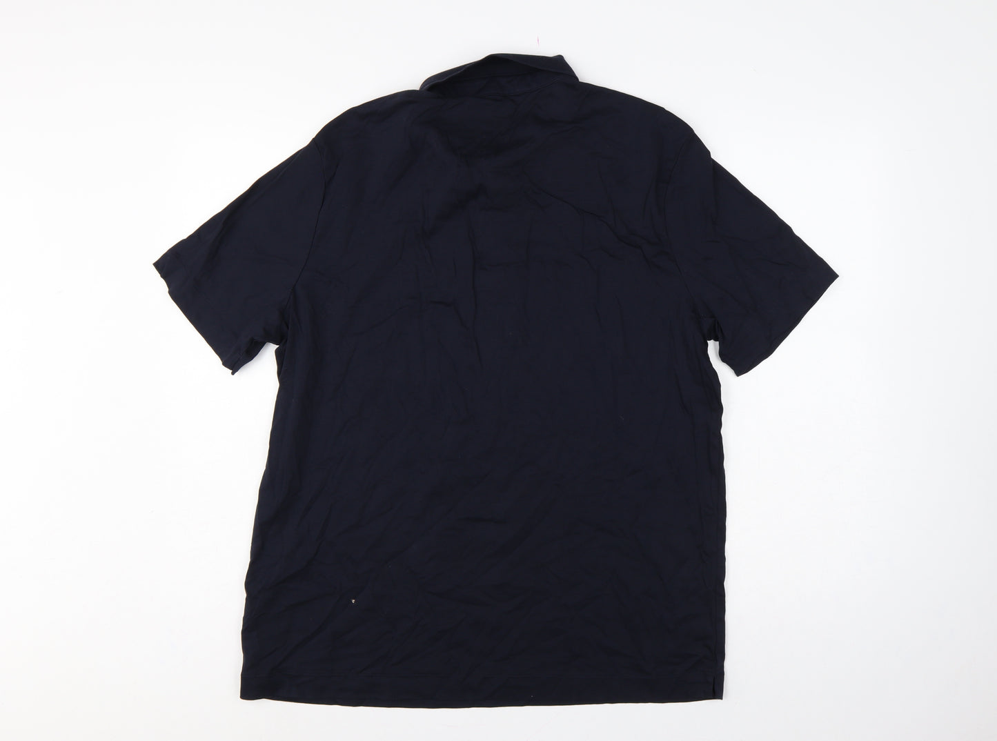 Autograph Men Blue XL Supima Cotton Short Sleeve Polo Shirt
