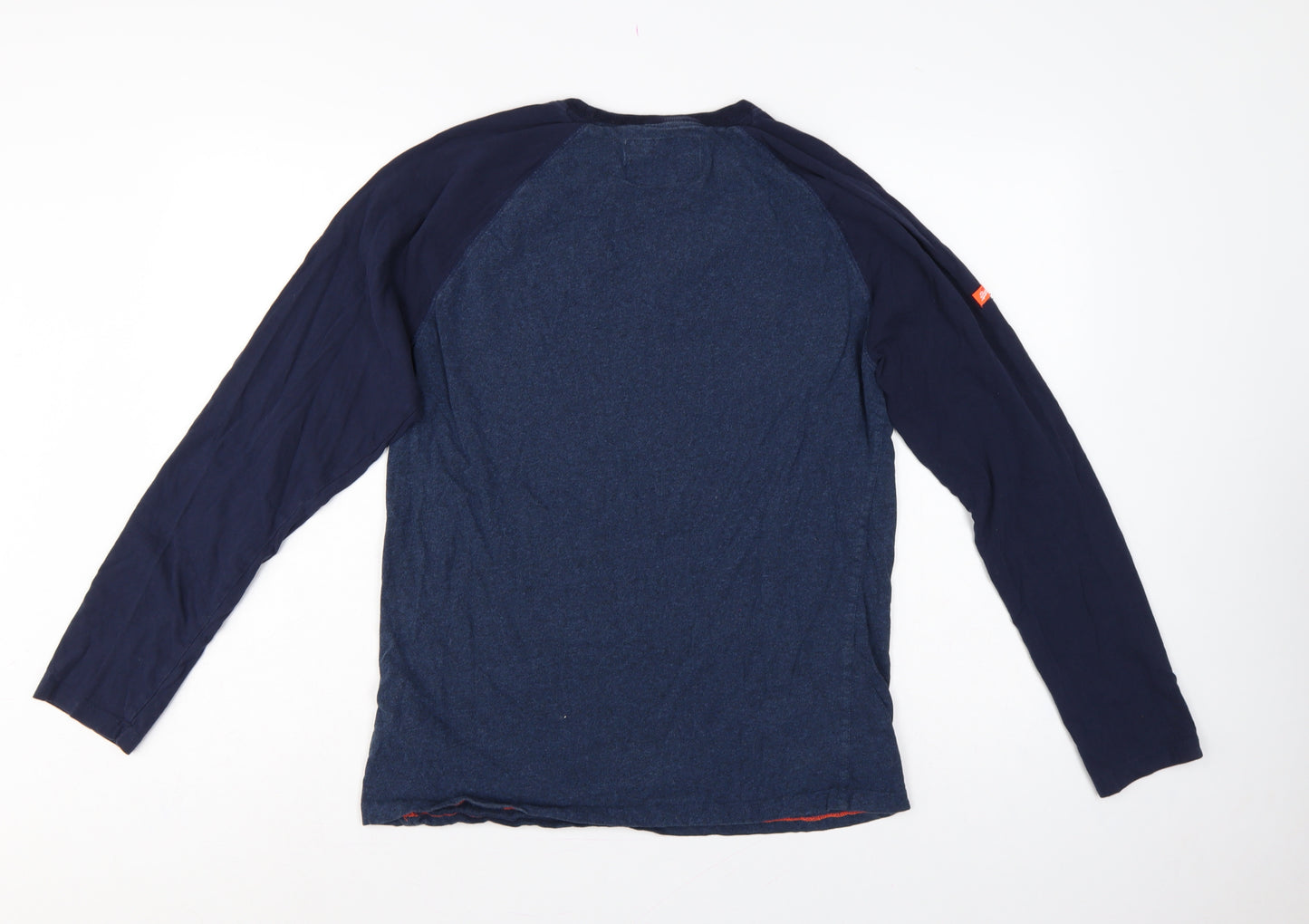 Superdry Men’s Blue XL Orange Label Raglan Long Sleeve T-Shirt