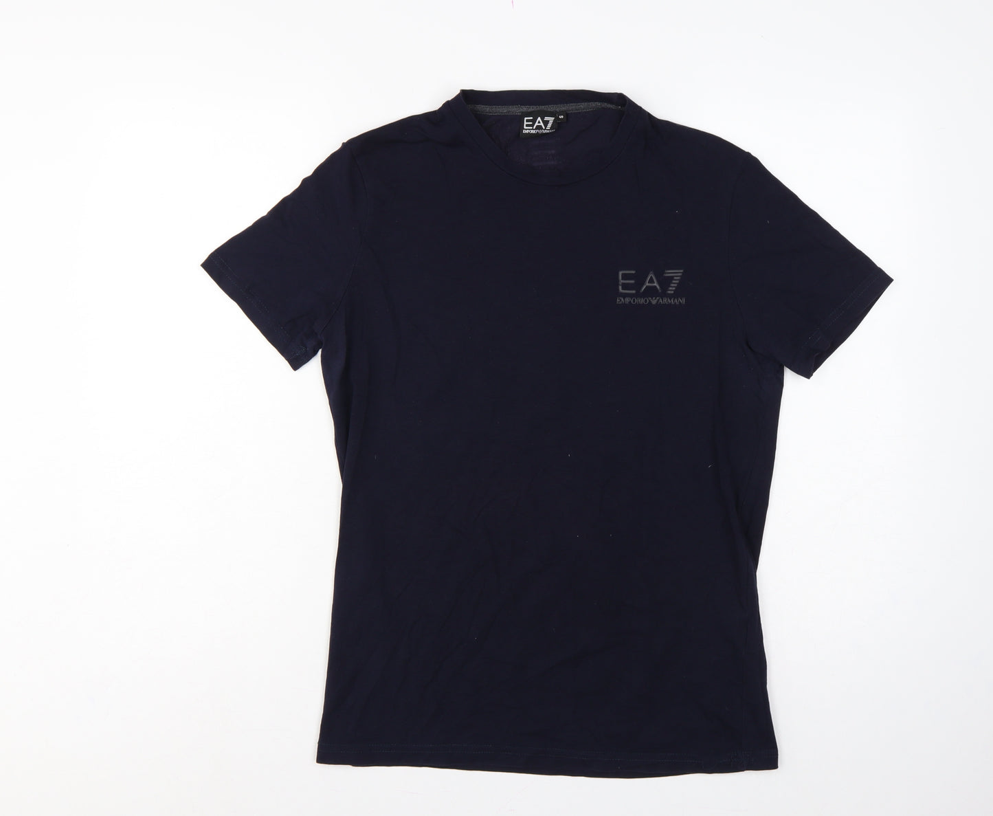 EA7 Emporio Armani Men’s Black S Slim Fit Logo Crew Neck T-Shirt