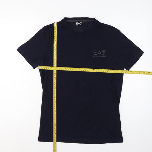 EA7 Emporio Armani Men’s Black S Slim Fit Logo Crew Neck T-Shirt