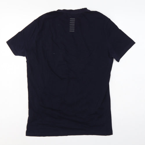 EA7 Emporio Armani Men’s Black S Slim Fit Logo Crew Neck T-Shirt