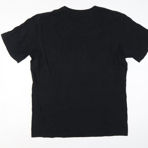 Uniqlo Men’s Black L Crew Neck Short Sleeve Cotton T-Shirt