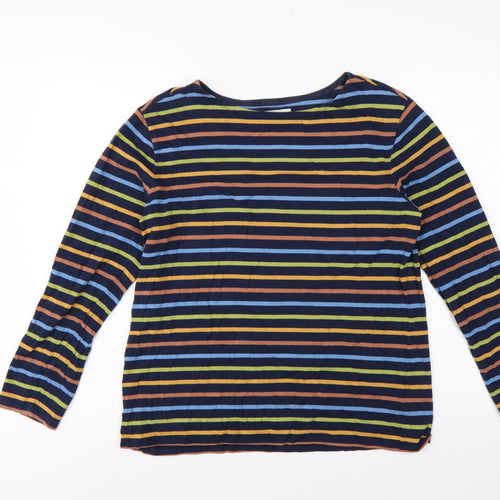 Seasalt Cornwall Women’s Multicoloured Stripe Jersey Sailor Top UK 16