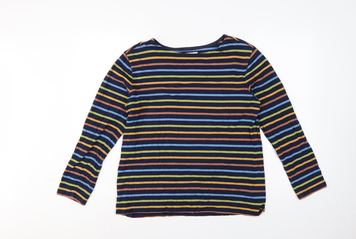 Seasalt Cornwall Women’s Multicoloured Stripe Jersey Sailor Top UK 16