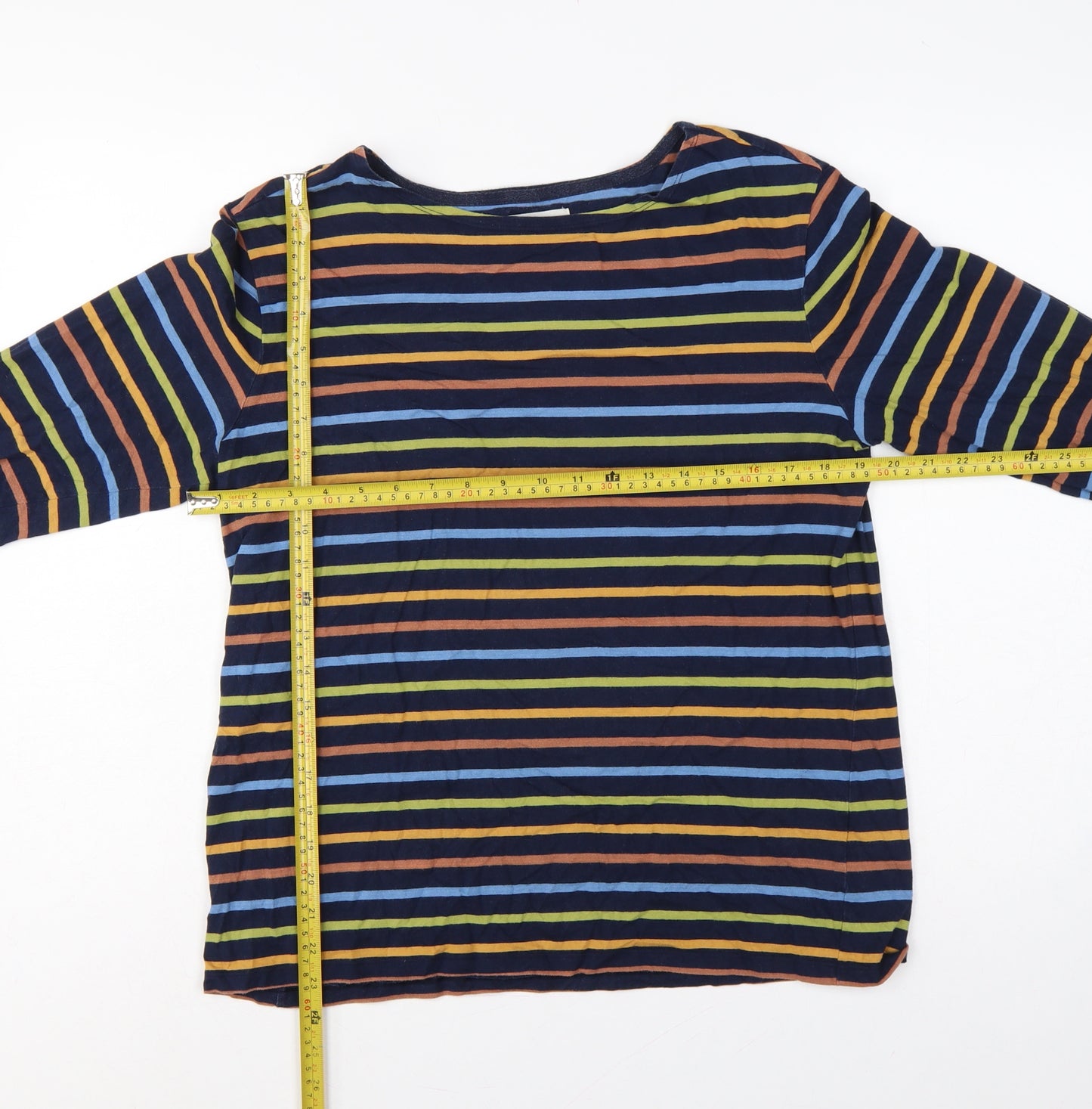Seasalt Cornwall Women’s Multicoloured Stripe Jersey Sailor Top UK 16