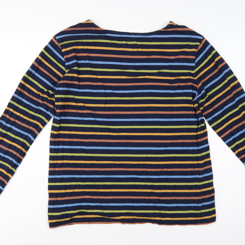 Seasalt Cornwall Women’s Multicoloured Stripe Jersey Sailor Top UK 16