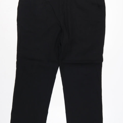 Burton London Men's Black 38S Short Straight Dress Trousers Formal