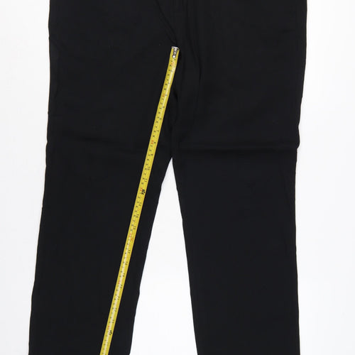 Burton London Men's Black 38S Short Straight Dress Trousers Formal