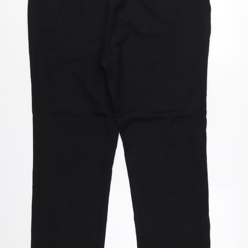 Burton London Men's Black 38S Short Straight Dress Trousers Formal
