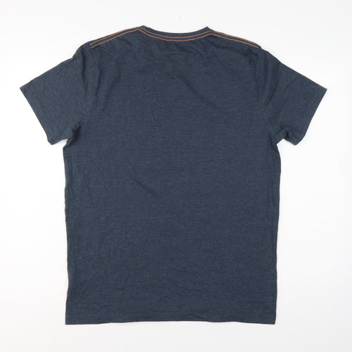Weird Fish Men's Navy M Graphic Print Organic Cotton T-Shirt