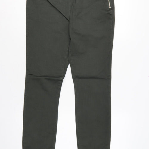 Wallis Women’s Black UK 12 Skinny Stretch Jegging Trousers Side Zip