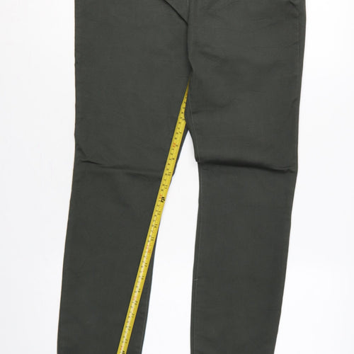 Wallis Women’s Black UK 12 Skinny Stretch Jegging Trousers Side Zip