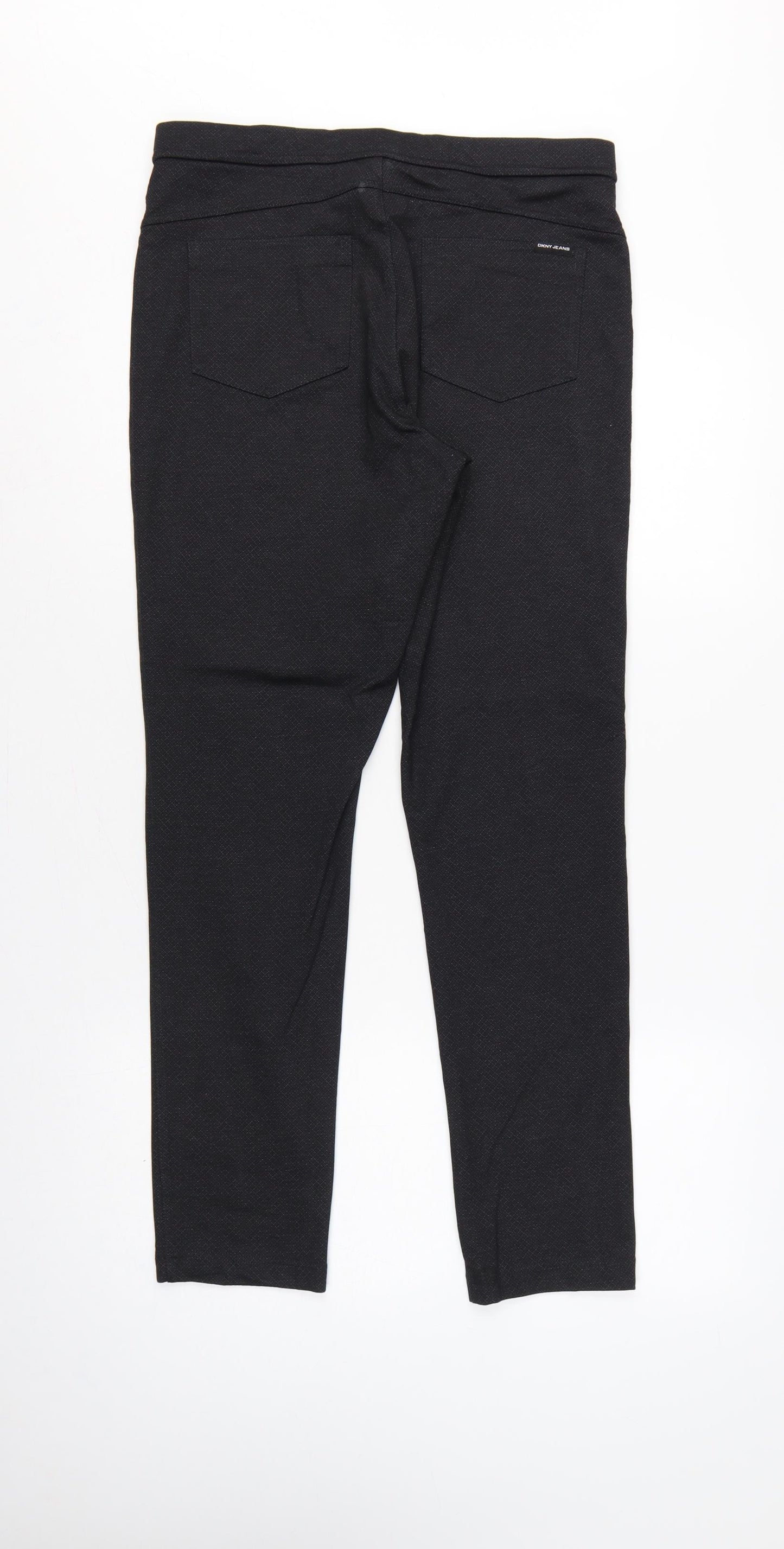 DKNY Jeans Women’s Black M Herringbone Stretch Pocket Leggings