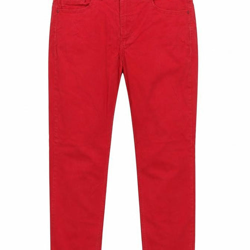 Bandolino Women’s Red UK 10 Mid Rise Skinny Stretch Jeans