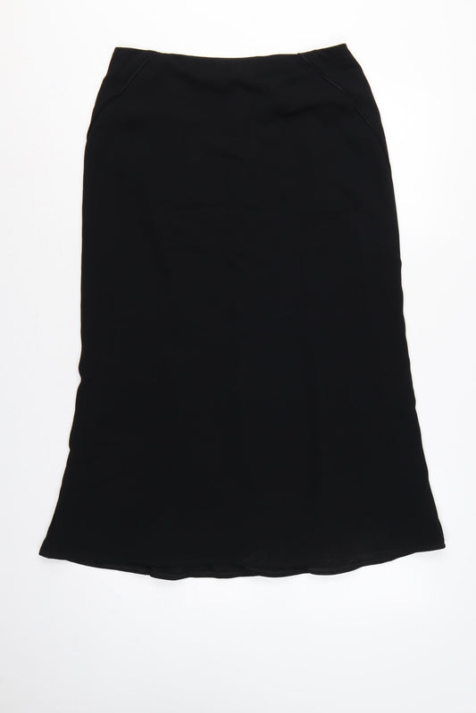 Precis Petite Women Black UK 12 Flared Long Lined Skirt