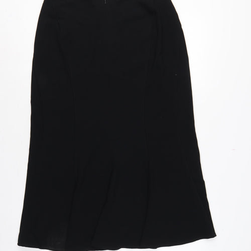 Precis Petite Women Black UK 12 Flared Long Lined Skirt