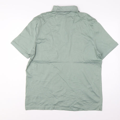 Autograph Men’s Green XL Supima Cotton Short Sleeve Polo Shirt