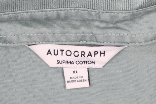 Autograph Men’s Green XL Supima Cotton Short Sleeve Polo Shirt