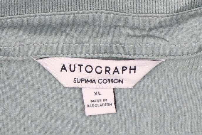 Autograph Men’s Green XL Supima Cotton Short Sleeve Polo Shirt