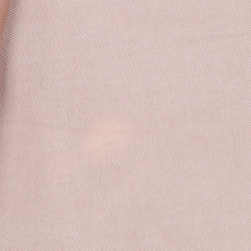 Mint Velvet Women Pink Size 10 Tapered Tie-Ankle Cotton Trousers