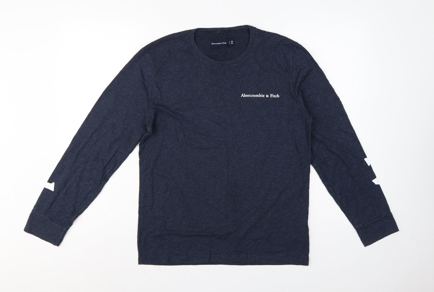 Abercrombie & Fitch Men’s Blue XS Logo Graphic Long Sleeve T-Shirt