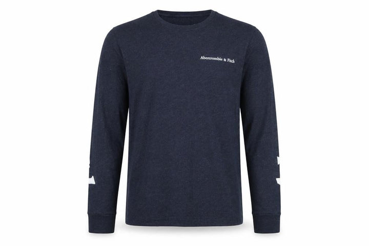 Abercrombie & Fitch Men’s Blue XS Logo Graphic Long Sleeve T-Shirt