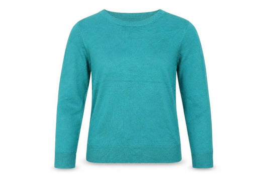 Marks & Spencer Women Green Size 12 Crew Neck Knit Pullover Jumper