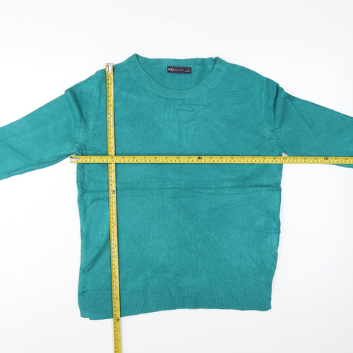 Marks & Spencer Women Green Size 12 Crew Neck Knit Pullover Jumper