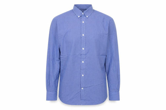 Marks and Spencer Men Blue Gingham 16.5 Regular Fit Formal Shirt