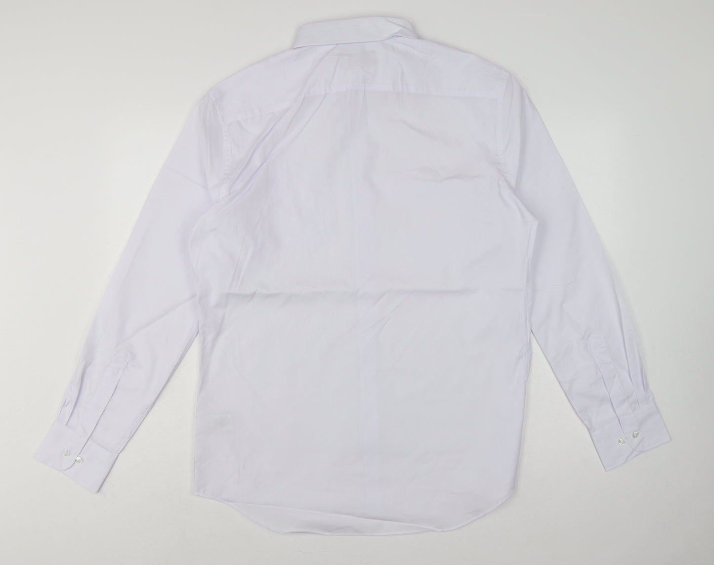 Marks & Spencer Men’s White 16 Tailored Fit Long Sleeve Formal Shirt