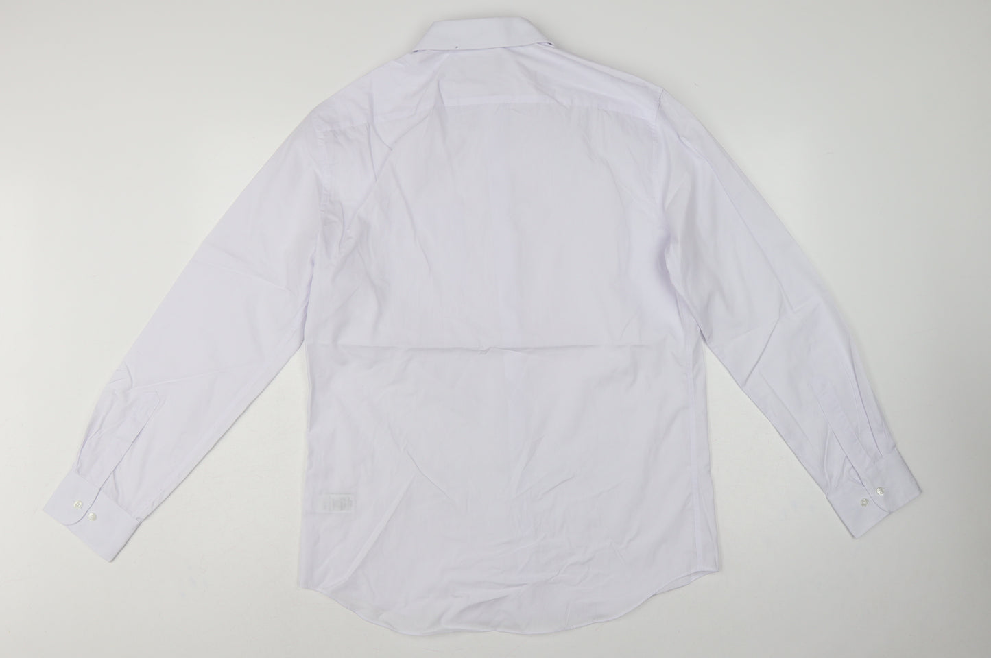 Marks & Spencer Men's White 16 Regular Long Sleeve Dress Shirt
