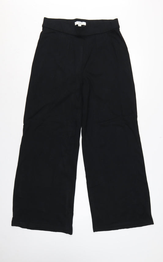 Marks and Spencer Women’s Black Size 12 Wide Leg Dress Trousers