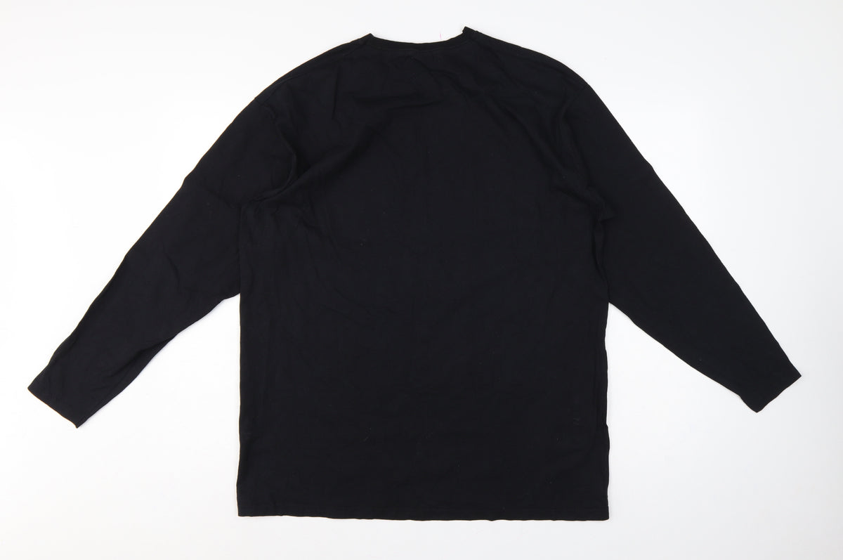 Fruit of Loom Men's Black XL Pink Floyd Prism Band Long Sleeve T-Shirt