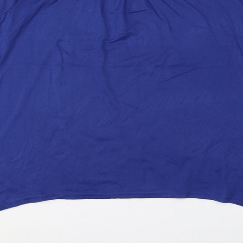 Isle Collection Women Blue XL Scoop Neck Long Sleeve Tunic Jumper