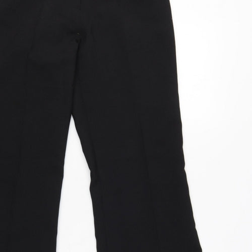 Liquid Women's Black UK 10 Belted Bootcut Dress Trousers