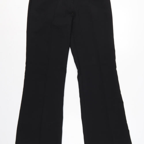 Liquid Women's Black UK 10 Belted Bootcut Dress Trousers
