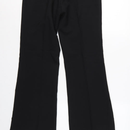 Liquid Women's Black UK 10 Belted Bootcut Dress Trousers