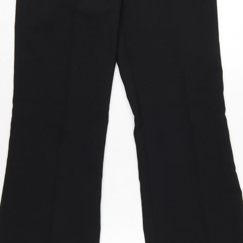 Liquid Women's Black UK 10 Belted Bootcut Dress Trousers