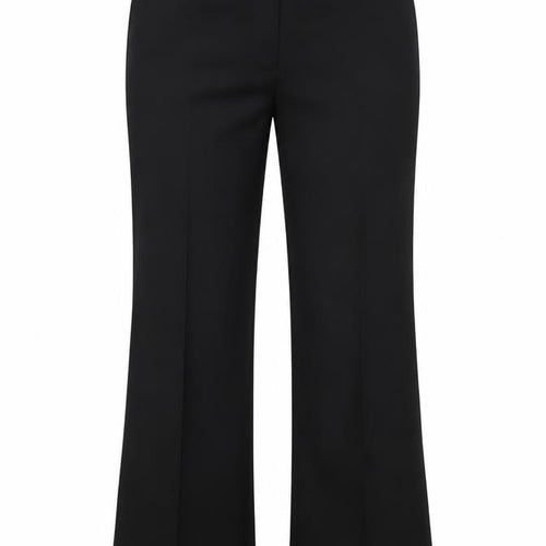 Liquid Women's Black UK 10 Belted Bootcut Dress Trousers