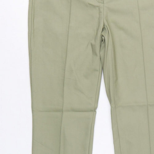 Marc Aurel Women Green UK 10 Slim Tapered Tailored Dress Trousers