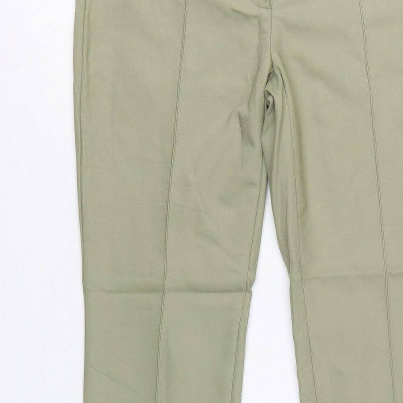 Marc Aurel Women Green UK 10 Slim Tapered Tailored Dress Trousers
