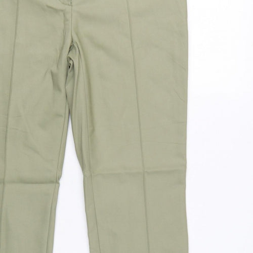 Marc Aurel Women Green UK 10 Slim Tapered Tailored Dress Trousers