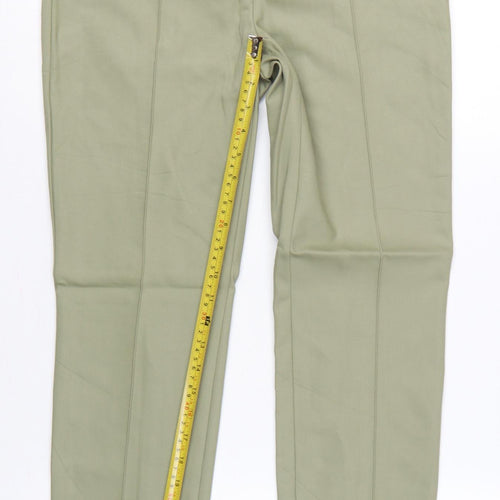 Marc Aurel Women Green UK 10 Slim Tapered Tailored Dress Trousers