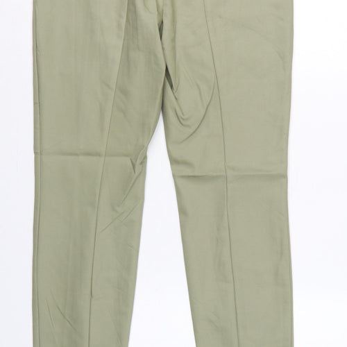 Marc Aurel Women Green UK 10 Slim Tapered Tailored Dress Trousers