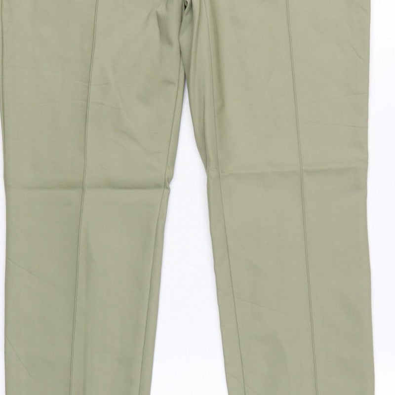Marc Aurel Women Green UK 10 Slim Tapered Tailored Dress Trousers