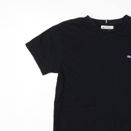 Ben Sherman Men's Black M Logo Crew Neck Short Sleeve T-Shirt