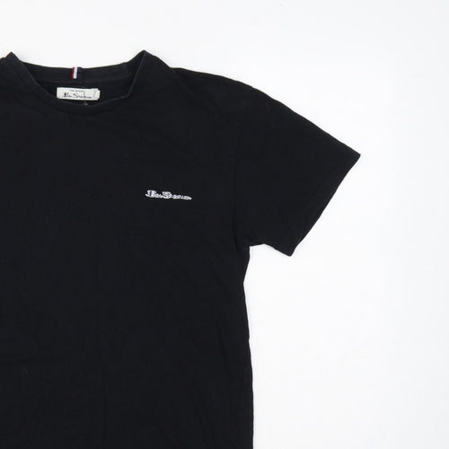 Ben Sherman Men's Black M Logo Crew Neck Short Sleeve T-Shirt